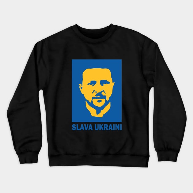 Ukraine President Zelensky slava ukraini Crewneck Sweatshirt by raaak